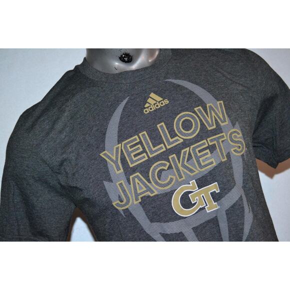 Adidas Georgia Tech Yellow Jackets Football Gray Size Large Mens - Picture 5 of 7